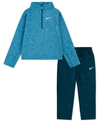Boys' Toddler 2T-4T Quarter-Zip Sunset T-Shirt and Pants, 2-Piece Set