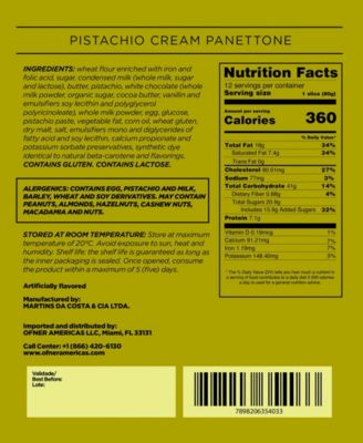 Panettone Pistachio Cake, 35.27 oz.