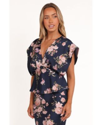 Women's Ricki Top - Navy Floral