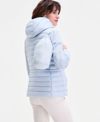 Women's Mixed-Media Packable Coat
