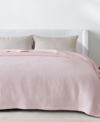 Waffle Weave Textured Cotton Blanket