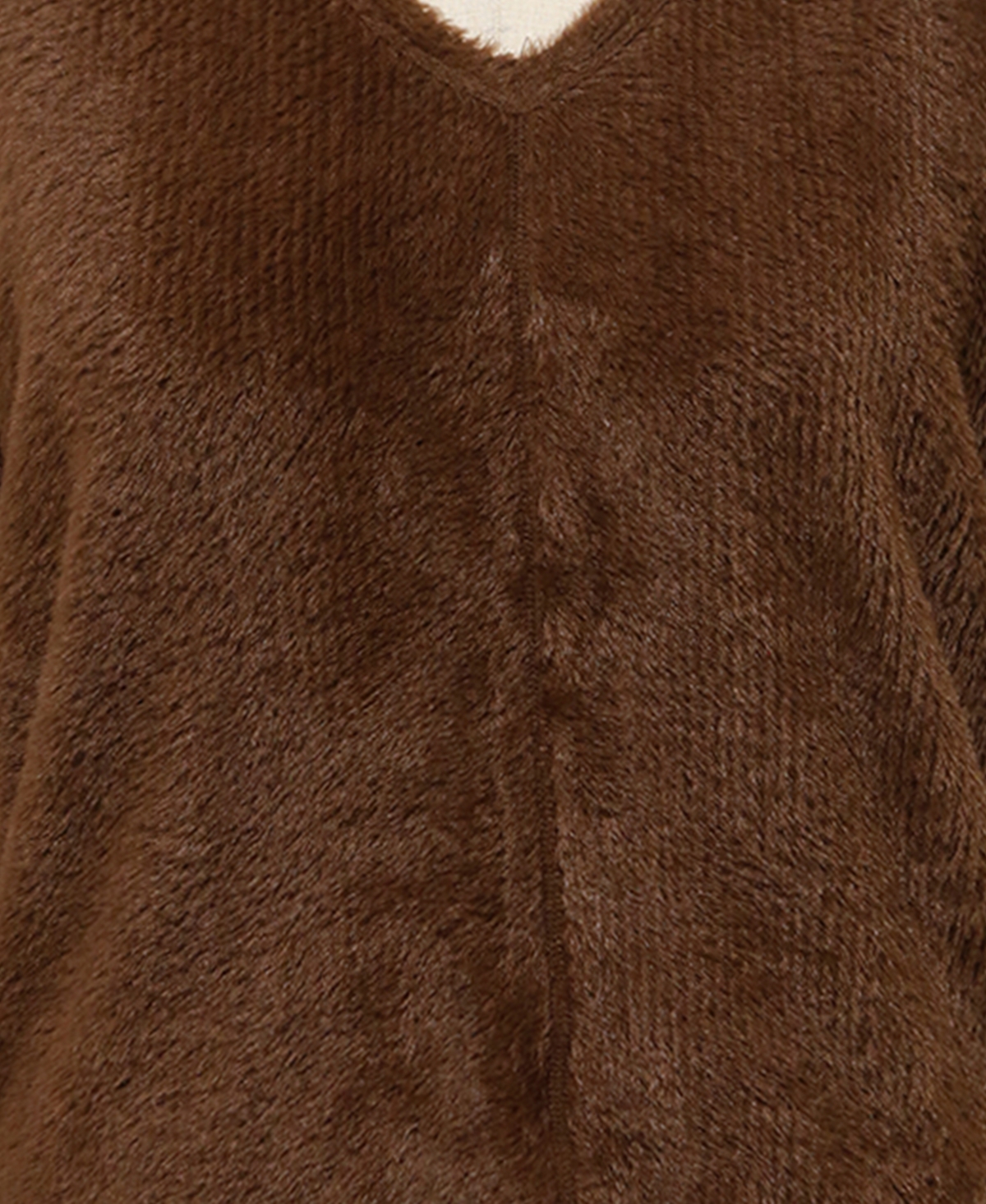 Coin 1804 Plus Cozy Rib V Neck Top