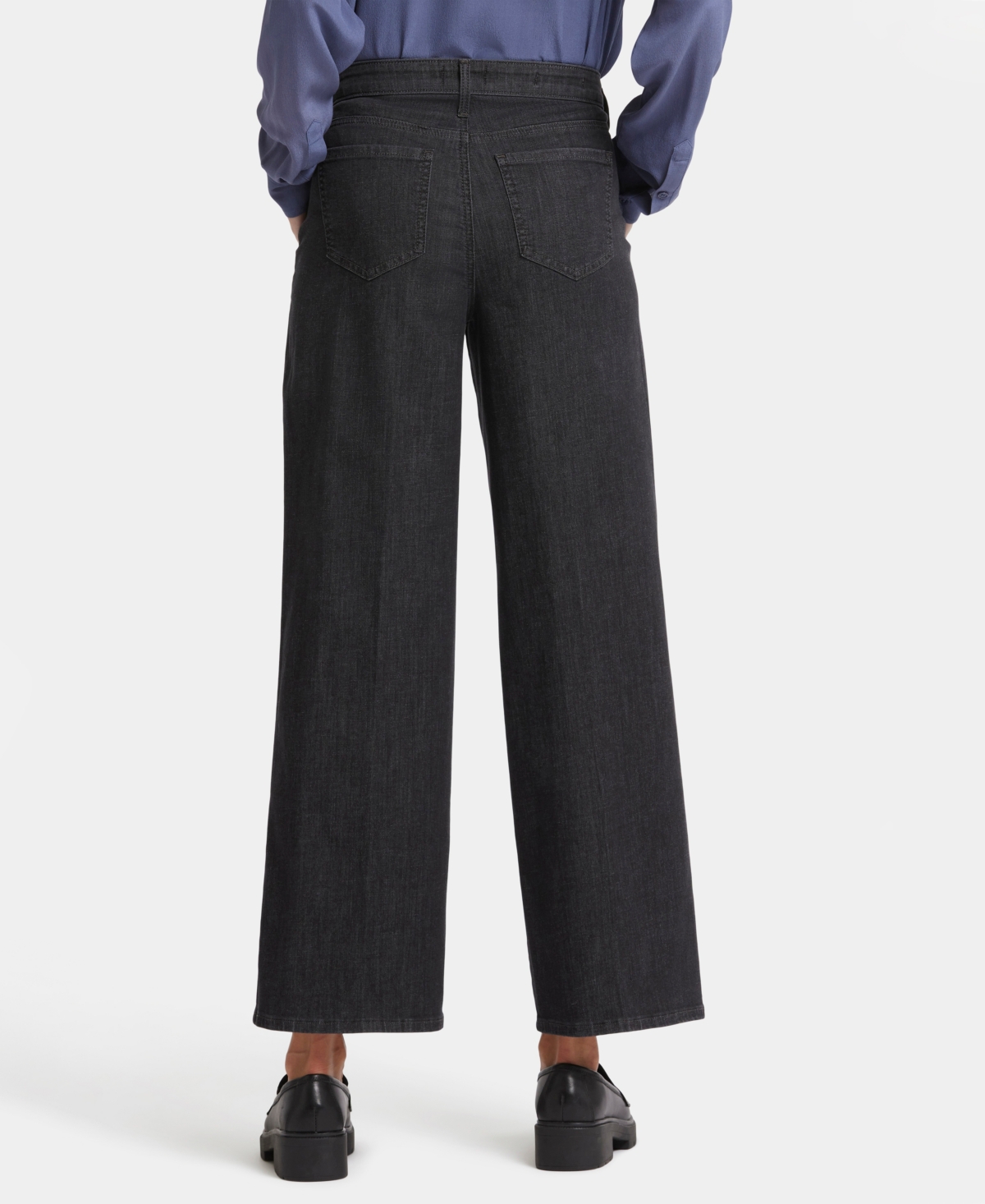 Nydj Petite Teresa Wide Leg Ankle Pleated Jeans