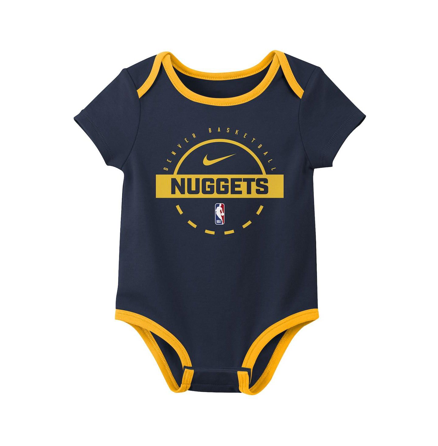 Nike Baby Boys and Girls 2-Piece Denver Nuggets Bodysuit Set — фото 3