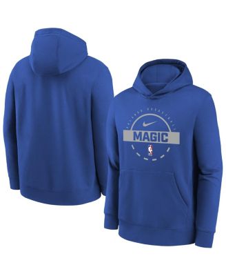 Big Boys and Girls Blue Orlando Magic 2025/26 Club Fleece Practice Hoodie