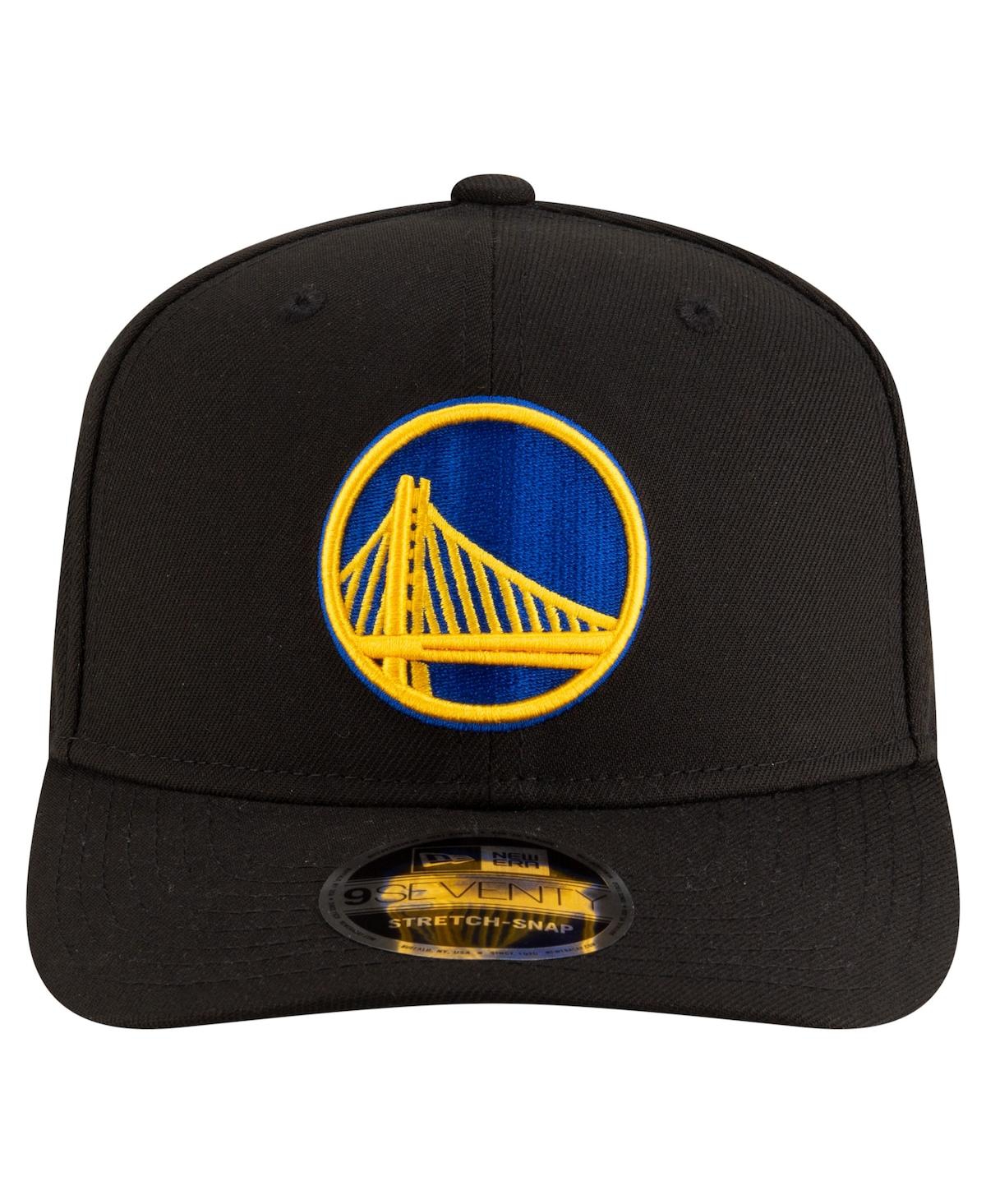 New Era Men's Black Golden State Warriors 9SEVENTY Stock Adjustable Hat