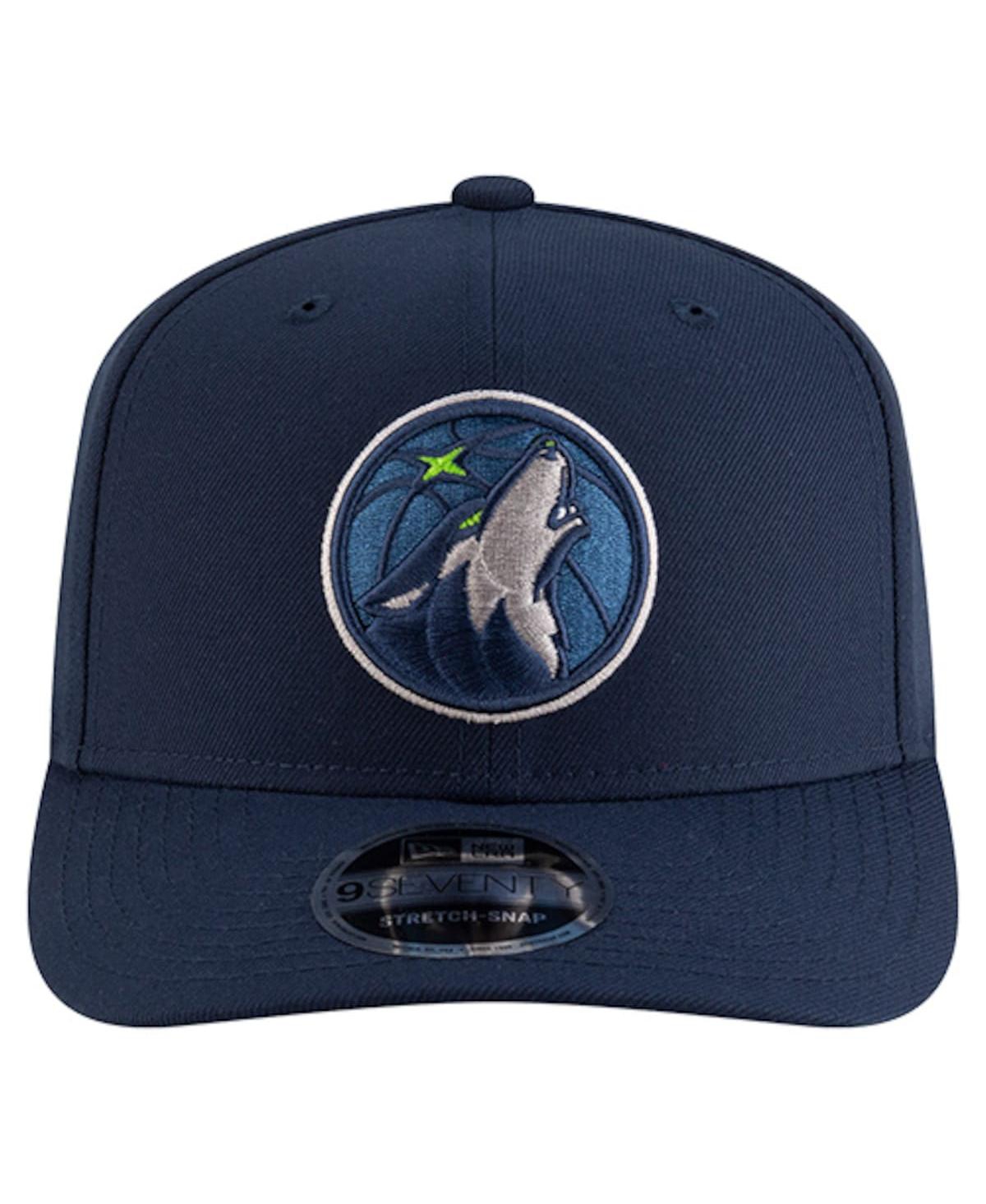 New Era Men's Navy Minnesota Timberwolves 9SEVENTY Stock Adjustable Hat