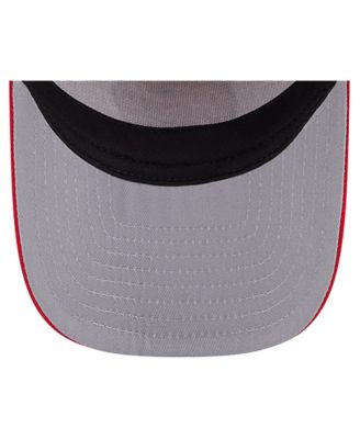 Men's and Women's White/Red Indiana Fever Banner Foam Front 9FIFTY A-Frame Adjustable Trucker Hat