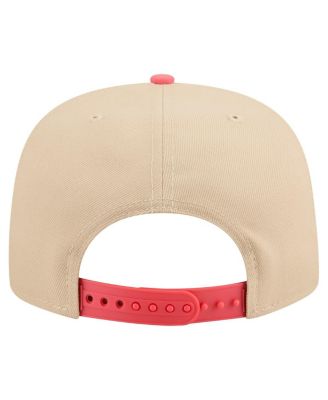 Men's Light Beige/Coral Miami Marlins Color Pack A-Frame 9FIFTY Snapback Hat