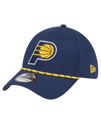 New Era - Men's Navy Indiana Pacers Featherweight Poly Rope Flex 39Thirty Hat