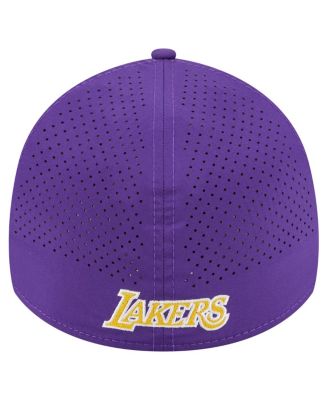 Men's Purple Los Angeles Lakers Featherweight Poly Rope Flex 39Thirty Hat