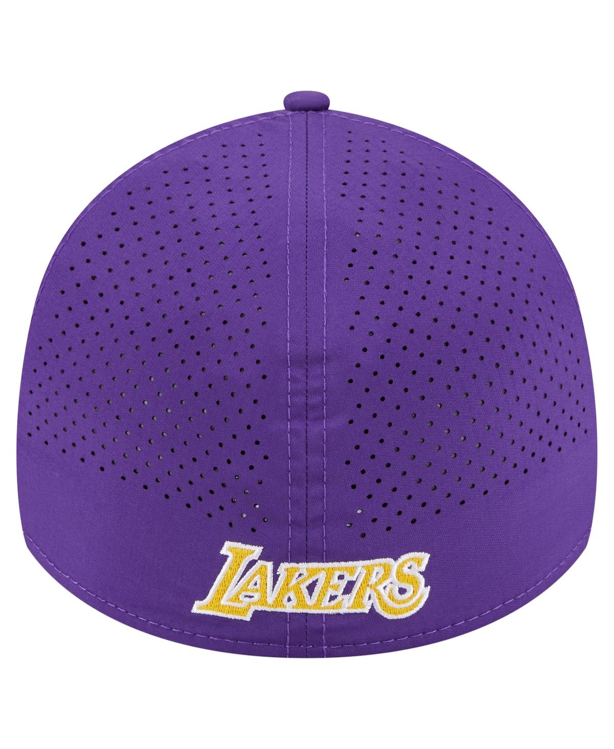 New Era Men's Purple Los Angeles Lakers Featherweight Poly Rope Flex 39Thirty Hat