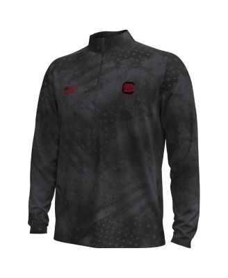 Men's Black South Carolina Gamecocks Freedom Collection ArmorFuse Half-Zip Sweatshirt
