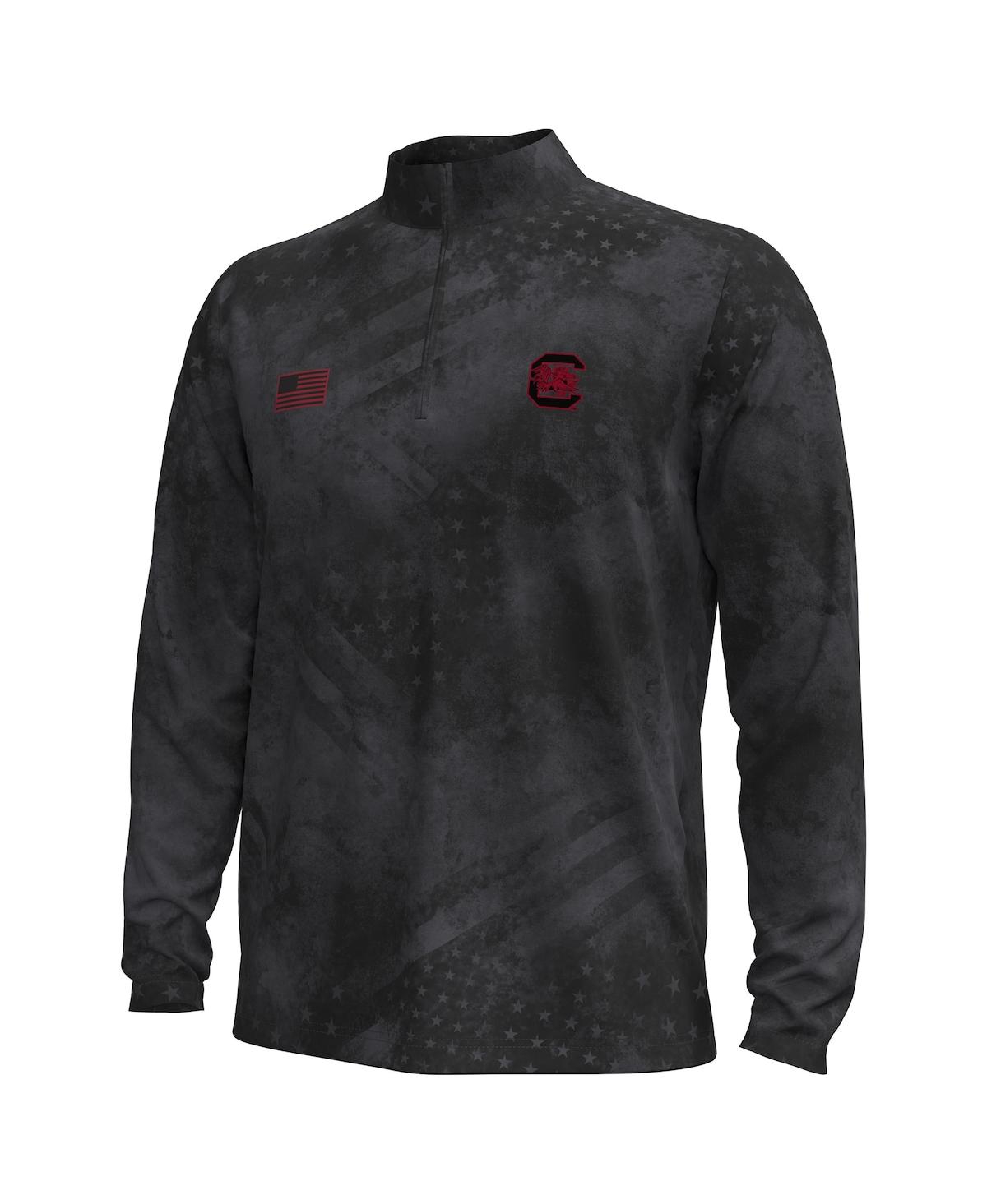 Under Armour Men's Black South Carolina Gamecocks Freedom Collection ArmorFuse Half-Zip Sweatshirt