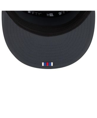 Men's Charcoal Buffalo Bills 2025 Sideline Cold Weather Split Panel 9FIFTY Snapback Hat