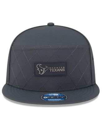 Men's Charcoal Houston Texans 2025 Sideline Cold Weather Split Panel 9FIFTY Snapback Hat