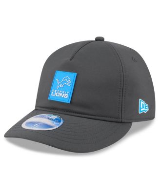 New Era - Men's Charcoal Detroit Lions 2025 Sideline Cold Weather Retro Crown 59FIFTY Fitted Hat