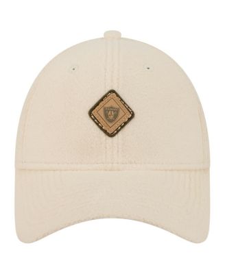 Women's Cream Las Vegas Raiders Comfy 9FORTY Adjustable Hat