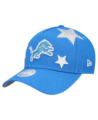 New Era - Women's Blue Detroit Lions Stardom A-Frame 9FORTY Adjustable Hat
