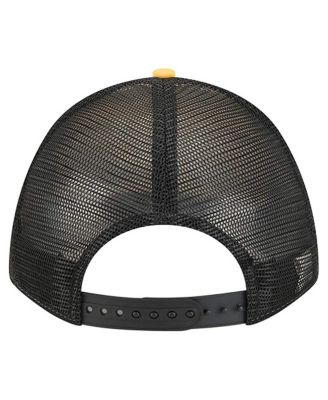 Men's Gold Pittsburgh Steelers Linear A-Frame 9FORTY Adjustable Hat