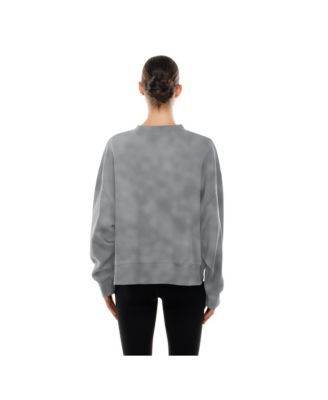 Women's Silver Las Vegas Aces Oversized Mineral Wash Sweatshirt