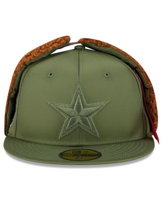 x Alpha Men's Industries Olive Dallas Cowboys Dog Ears 59FIFTY Fitted Hat