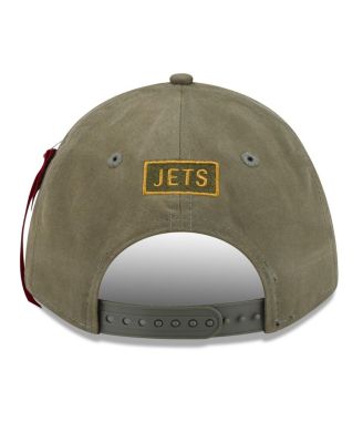x Alpha Men's Industries Olive New York Jets A-Frame 9FORTY Adjustable Hat