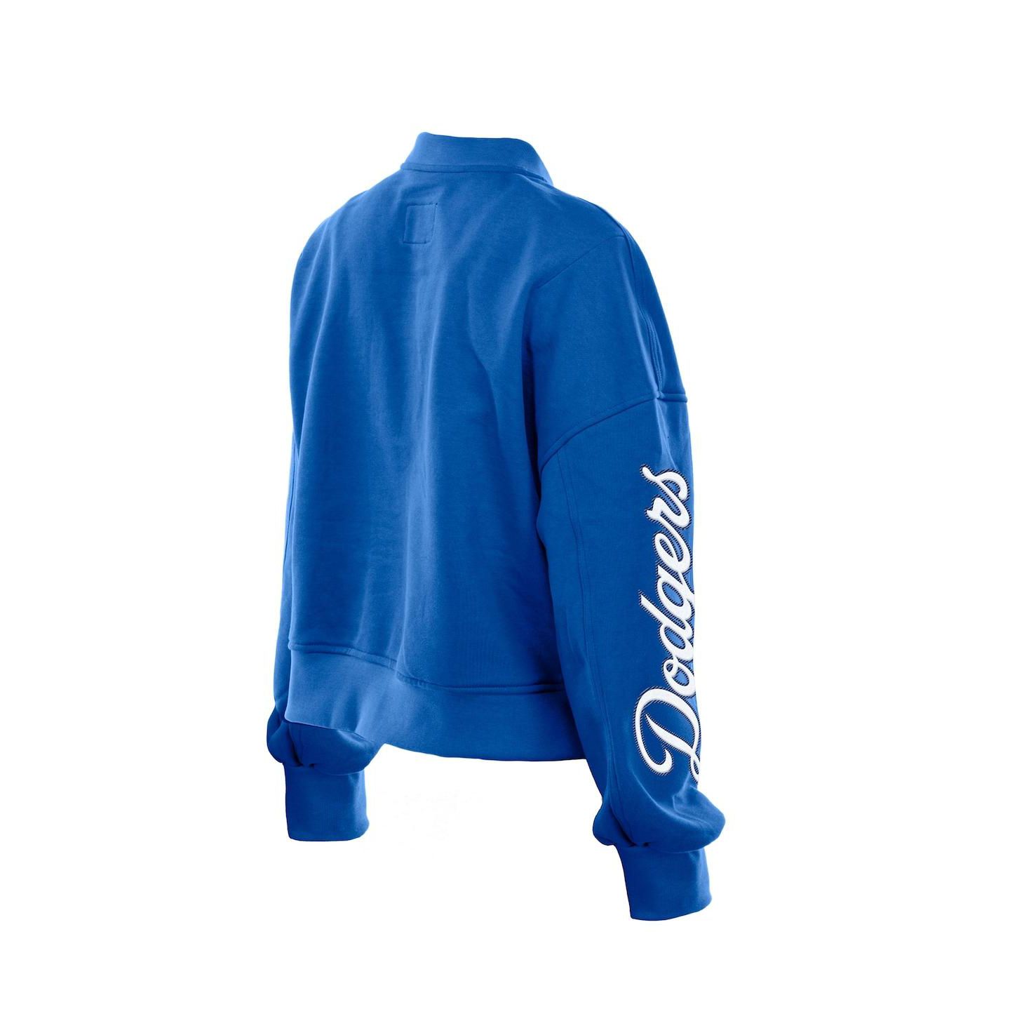 Женская куртка New Era x Alpha Industries Royal Los Angeles Dodgers Cropped Full-Zip — фото 4