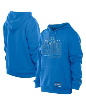 New Era - Men's Blue Detroit Lions Combine Authentic Local State Throwback Hoodie