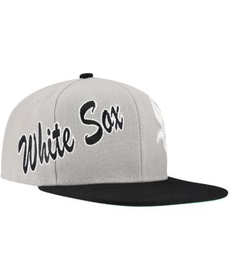 Men's Gray Chicago White Sox Knock Out Panel Snapback Hat