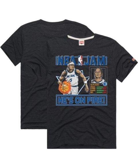 Футболка Homage Paolo Banchero Charcoal Orlando Magic NBA Jam Expansion 2.0 Tri-Blend