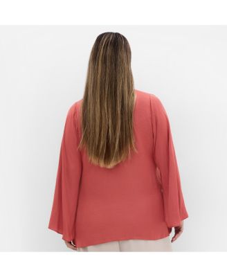 Plus Size Mahalia Neck Tie Top