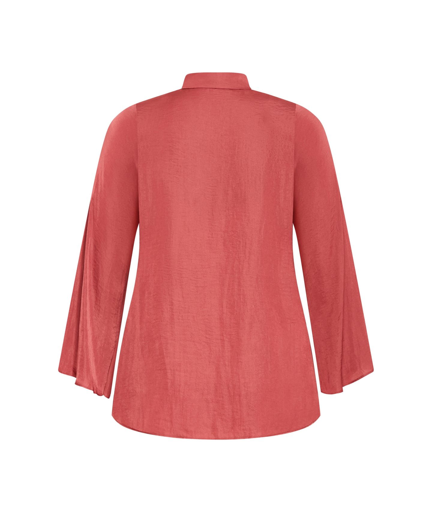 Женский топ CITY CHIC Plus Size Mahalia Neck Tie, цвет: Глубокий розовый — фото 5