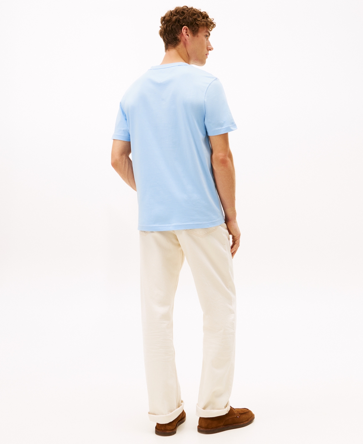 Tommy Hilfiger Men's Logo Embordered Flag T-Shirt