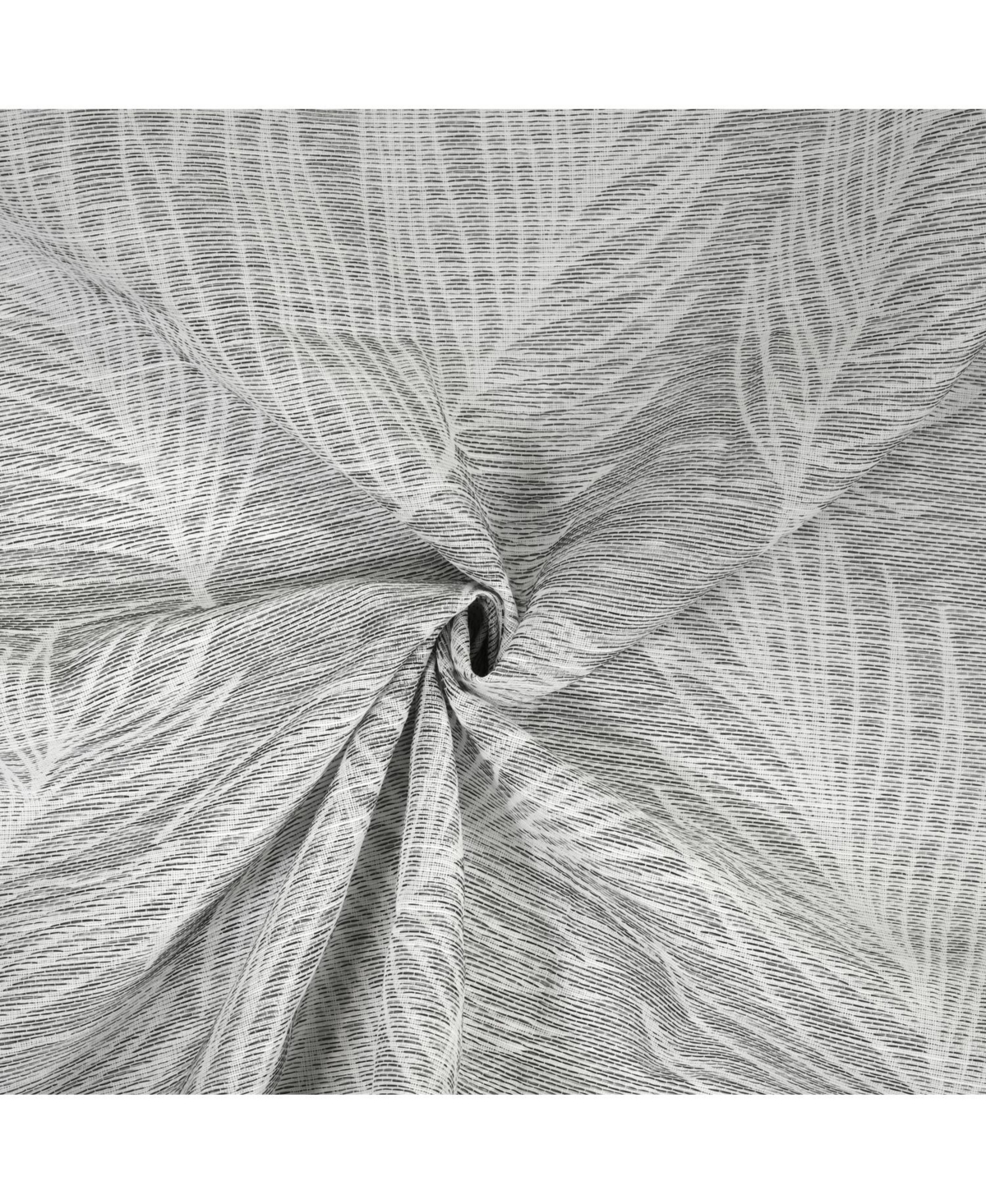 Habitat 100% Polyester Eleanor Light Filtering Jacquard Leaf Grommet Curtain Panel 52" x Grey
