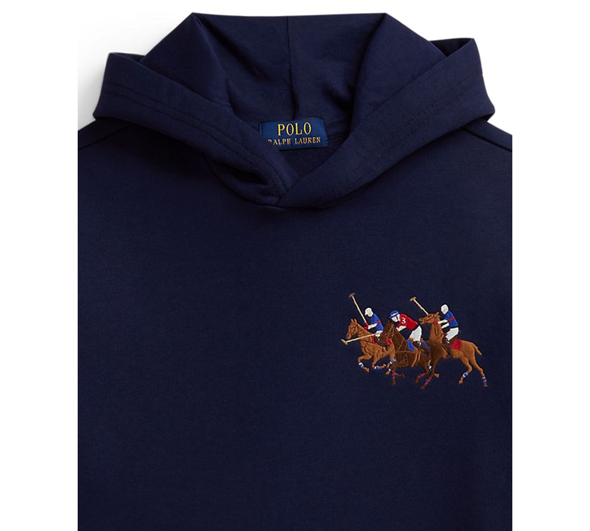 Polo Ralph Lauren Boys 8-20 Triple-Pony Fleece Long-Sleeve Hoodie
