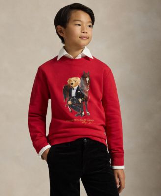 Polo Ralph Lauren - Boys 8-20 Lunar New Year Polo Bear Long-Sleeve Sweatshirt