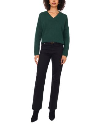 Women's Colorblocked Drop-Shoulder Sweater