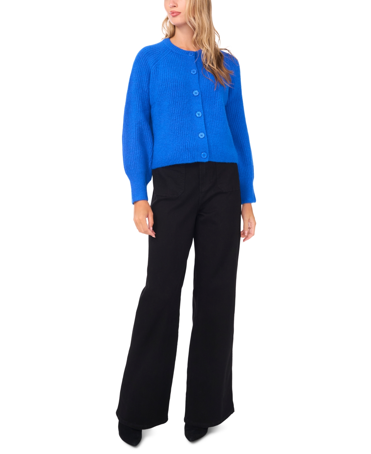 Vince Camuto Women's Saddle Long-Sleeve Cardigan Sweater