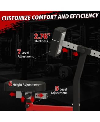 Plate Loaded Seated Row Machine for Home Gym, 400LB Capacity, Independent Arms & Adjustable Seat for Full Back Workout