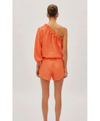 Women's Capri Citrus Linen Shorts
