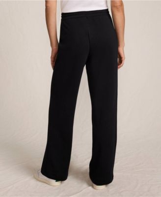 Women's Sport Knit High Rise Pull On Relaxed Straight Leg Pants
