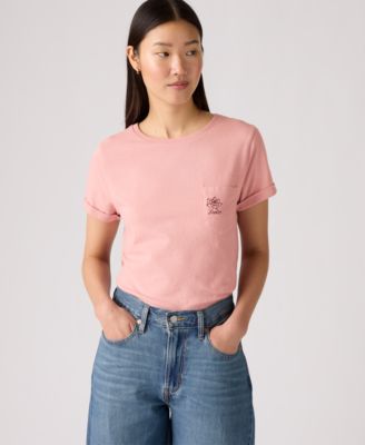 Women's Margot Cotton Embroidered-Trim T-Shirt