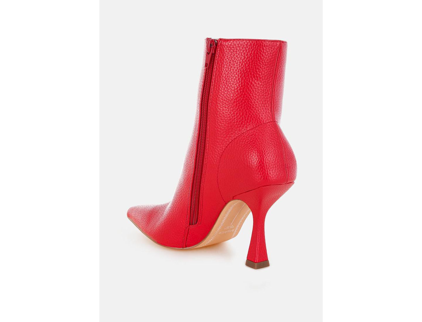 Женские ботинки Rag & Co Farnak Pleather Spool Heel, цвет: Красный — фото 2