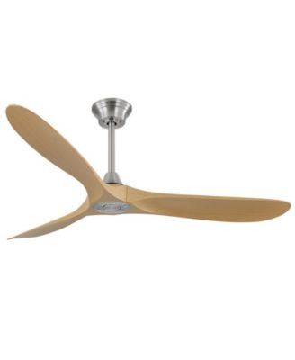 60-inch Modern Luxury Sand Nickel 3-Blade Ceiling Fans with Remote Control and Timer Function