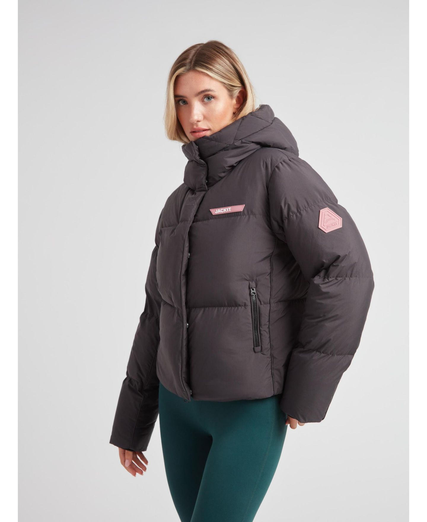 Женская куртка JACK1T Star Shower Long Sleeve Puffer, цвет: Чёрный — фото 8