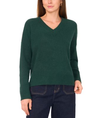 Women's Colorblocked Drop-Shoulder Sweater