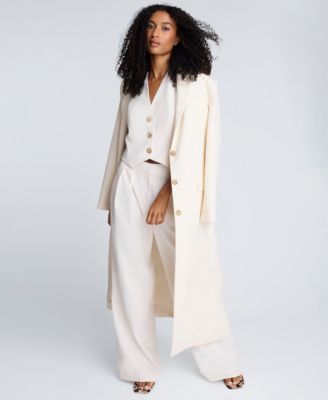 Women's Luxe Twill High Rise Wide Leg Pants