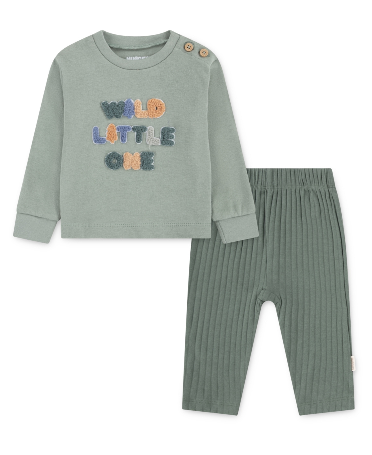 Huggies Baby Boys 2-Piece Long-Sleeve Top and Pants Set