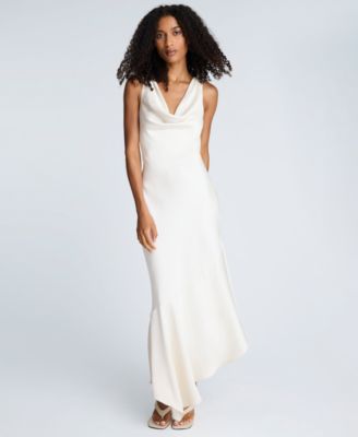 Kenneth Cole - Women's Satin Cowl Neck Bias Dress